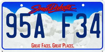 SD license plate 95AF34