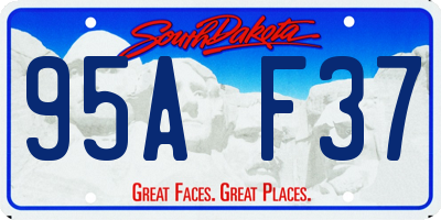 SD license plate 95AF37