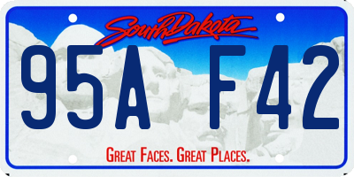 SD license plate 95AF42
