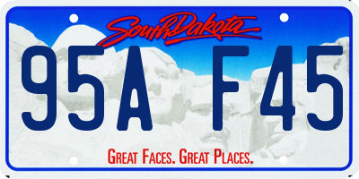 SD license plate 95AF45
