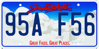 SD license plate 95AF56