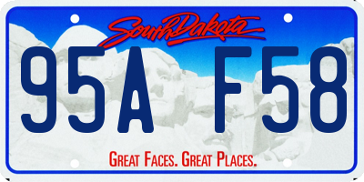 SD license plate 95AF58