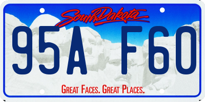 SD license plate 95AF60