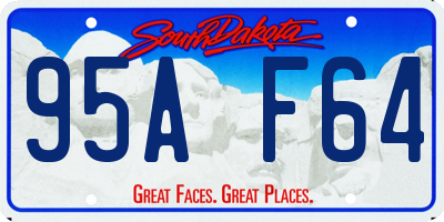 SD license plate 95AF64