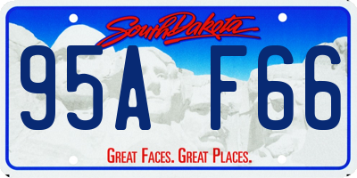 SD license plate 95AF66