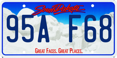 SD license plate 95AF68
