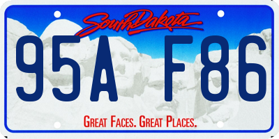 SD license plate 95AF86