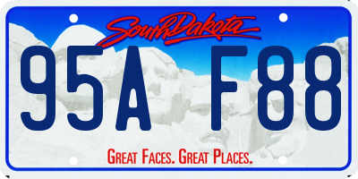 SD license plate 95AF88