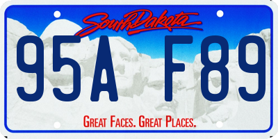 SD license plate 95AF89