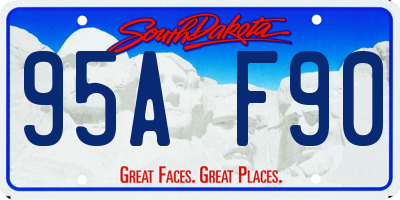 SD license plate 95AF90