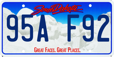 SD license plate 95AF92