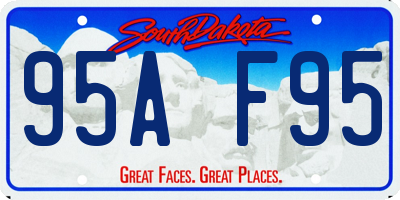 SD license plate 95AF95