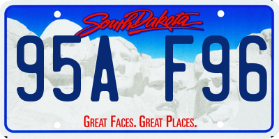 SD license plate 95AF96