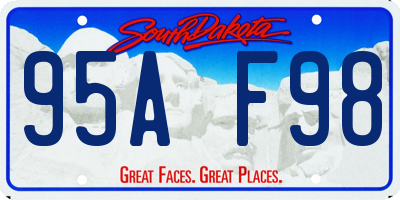 SD license plate 95AF98