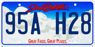 SD license plate 95AH28