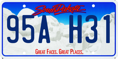 SD license plate 95AH31