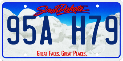SD license plate 95AH79