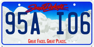 SD license plate 95AI06