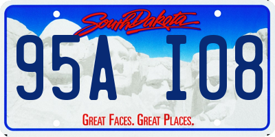 SD license plate 95AI08