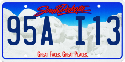 SD license plate 95AI13