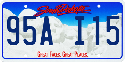 SD license plate 95AI15