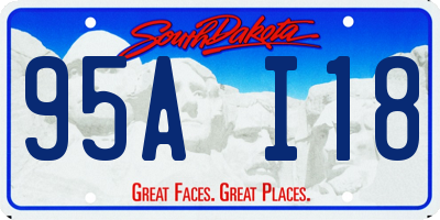 SD license plate 95AI18