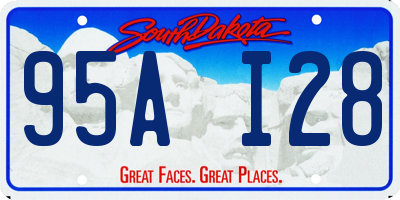 SD license plate 95AI28