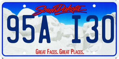 SD license plate 95AI30