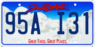 SD license plate 95AI31