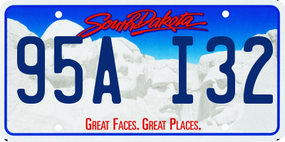 SD license plate 95AI32