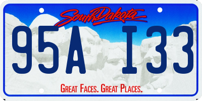 SD license plate 95AI33