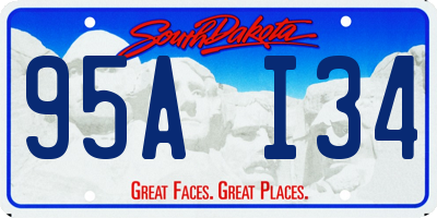 SD license plate 95AI34