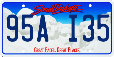 SD license plate 95AI35