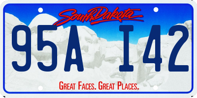 SD license plate 95AI42