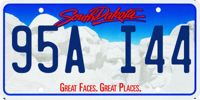 SD license plate 95AI44
