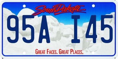 SD license plate 95AI45