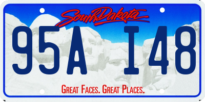 SD license plate 95AI48