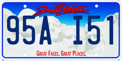 SD license plate 95AI51