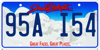 SD license plate 95AI54