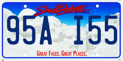 SD license plate 95AI55