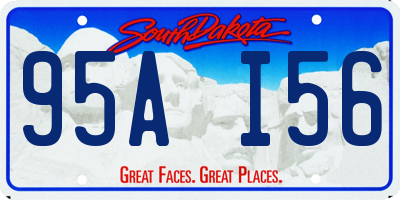 SD license plate 95AI56