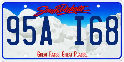 SD license plate 95AI68