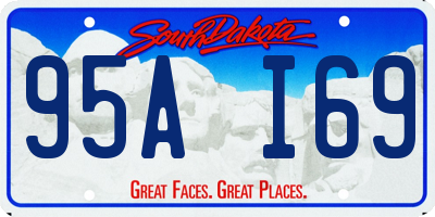 SD license plate 95AI69