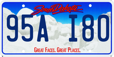 SD license plate 95AI80