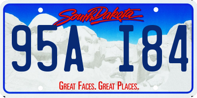 SD license plate 95AI84