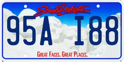 SD license plate 95AI88