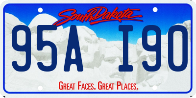 SD license plate 95AI90