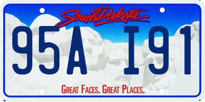 SD license plate 95AI91