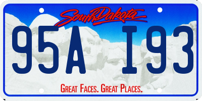 SD license plate 95AI93