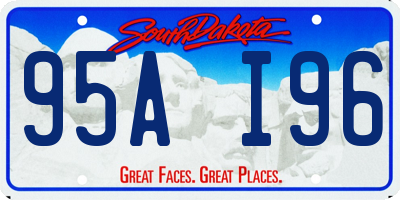 SD license plate 95AI96